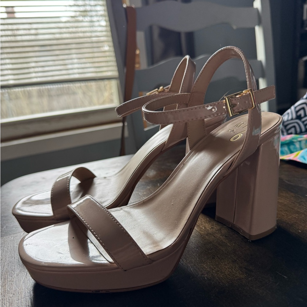 Nude Block Heels- Elegant and Comfy!